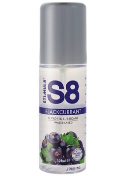 Lubrikační gel S8 Blackcurrant - černý rybíz – Lubrikační gely s příchutí (na orální sex)