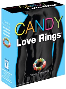 Kroužky na penis z bonbónů CANDY Love Rings – Erotické sladkosti