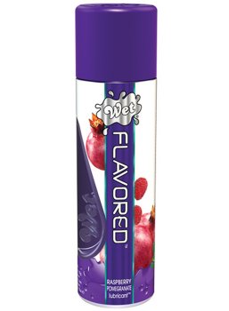 Lubrikační gel Wet Flavored - maliny, granátové jablko – Lubrikační gely s příchutí (na orální sex)