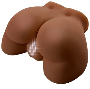 Zadeček - vibrační masturbátor Vibrating Ass Brown – Dámská torza