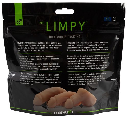 Umělý penis na vyplnění rozkroku Mr. Limpy Medium, střední