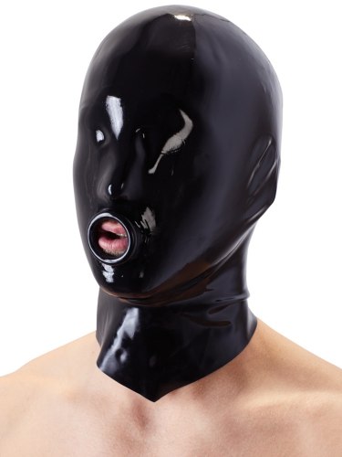 Latexová maska se zesíleným otvorem na ústa, unisex
