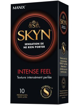 Ultratenké kondomy bez latexu SKYN Intense Feel - vroubkované, 10 ks – Kondomy bez latexu