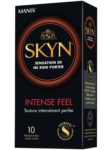 Ultratenké kondomy bez latexu SKYN Intense Feel - vroubkované, 10 ks