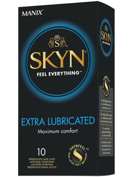 Ultratenké kondomy bez latexu SKYN Extra Lubricated - extra lubrikované, 10 ks – Kondomy bez latexu