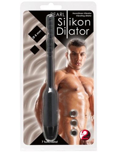 Vibrační silikonový dilatátor s kuličkami, 8 mm