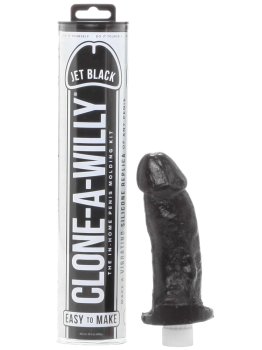 Odlitek penisu Clone-A-Willy Jet Black - vibrátor – Odlitky penisu