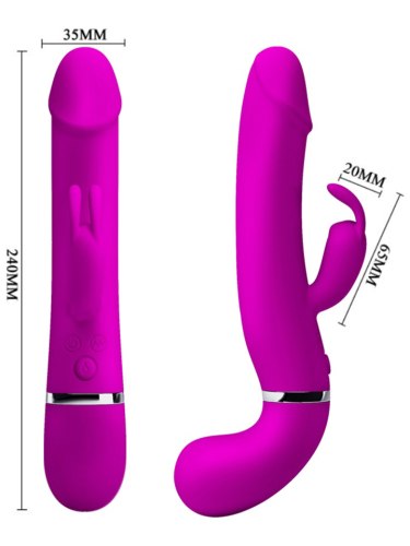 Stříkající vibrátor s králíčkem Henry