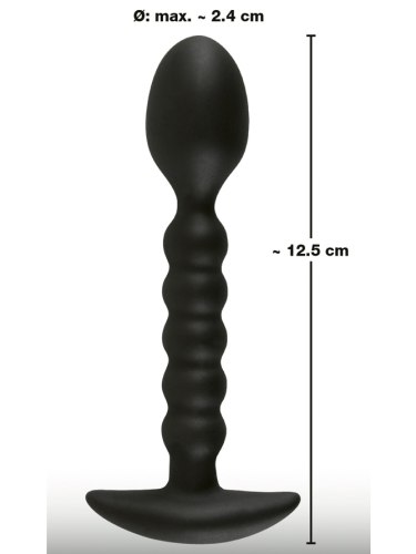 Tenký anální kolík ze silikonu Black Velvets