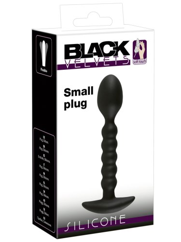 Tenký anální kolík ze silikonu Black Velvets