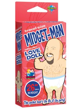 Nafukovací pidimužík Midget Man (cestovní velikost) – Nafukovací muži s penisem, panáci