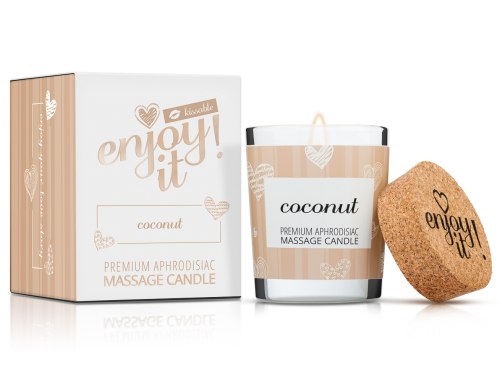 Afrodiziakální masážní svíčka MAGNETIFICO - Enjoy it! Coconut