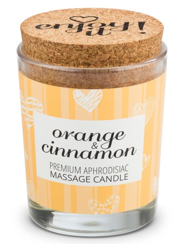 Afrodiziakální masážní svíčka MAGNETIFICO - Enjoy it! Orange and cinnamon