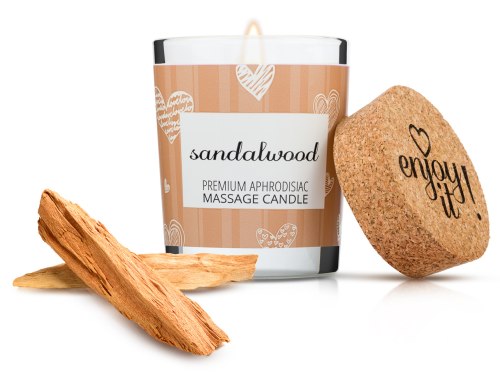 Afrodiziakální masážní svíčka MAGNETIFICO - Enjoy it! Sandalwood