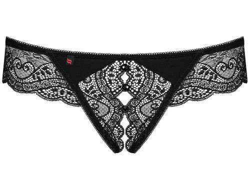 Krajkové kalhotky s otevřeným rozkrokem Miamor