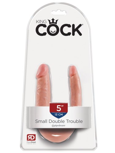 Dvojité realistické dildo King Cock Small Double Trouble