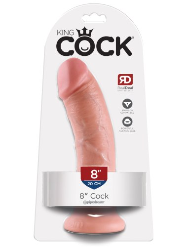 Realistické dildo s přísavkou King Cock 8"