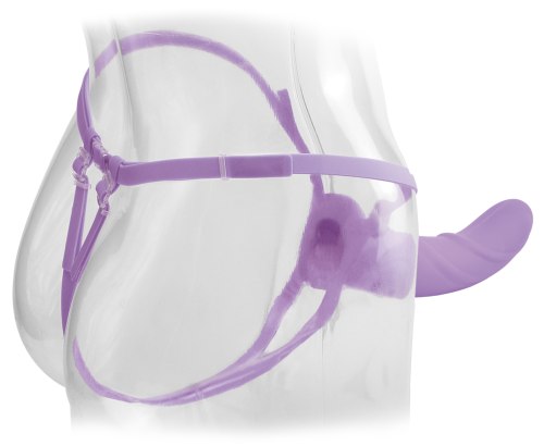 Dutý vibrační připínací penis Fetish Fantasy Elite Vibrating 8" Hollow Strap-On