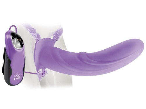 Dutý vibrační připínací penis Fetish Fantasy Elite Vibrating 8" Hollow Strap-On