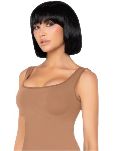 Paruka s ofinou Short Natural Bob - černá, krátká