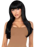 Paruka s ofinou Bangin - černá, dlouhá