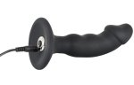 Realistický nabíjecí vibrační anální kolík Black Velvets