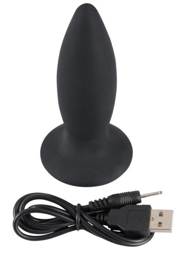 Nabíjecí vibrační anální kolík Black Velvets (malý)