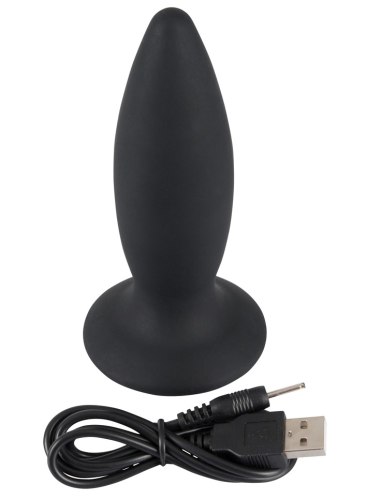 Nabíjecí vibrační anální kolík Black Velvets (střední)