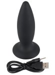 Nabíjecí vibrační anální kolík Black Velvets (střední)