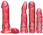 Sada dild, harnesu a příslušenství Vac-U-Lock Crystal Jellies