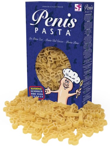 Těstoviny ve tvaru penisu Penis Pasta