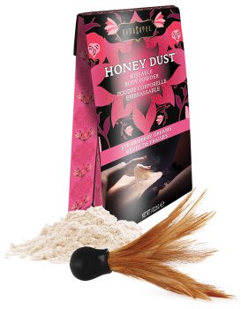 Slíbatelný tělový pudr Honey Dust Strawberry Dreams, 28 g – Tělové pudry