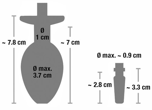 Klinik sada Piss to Ass - kolík do penisu + anální kolík