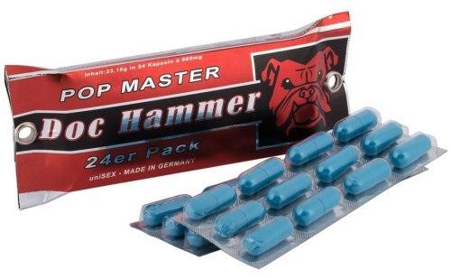 Tablety na zvýšení energie a vitality Doc Hammer Pop Master