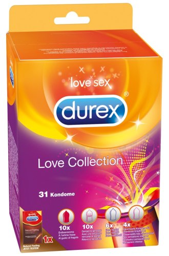 Sada kondomů Durex Love Collection, 31 ks