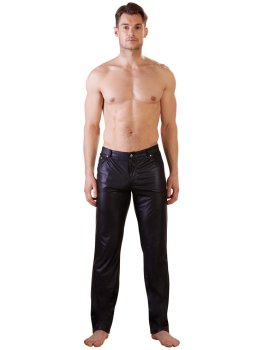 Lesklé pánské kalhoty s kapsami NEK – Pánské kalhoty a legíny