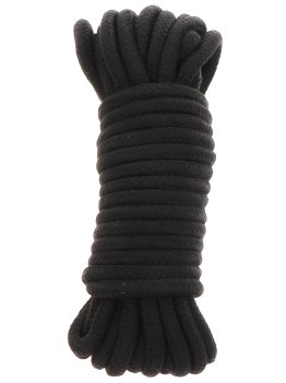Lano na bondage Hidden Desire, 10 m (černé) – Bondage lana
