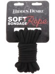 Lano na bondage Hidden Desire, 5 m (černé)