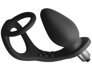 Vibrační anální kolík s kroužkem na penis a varlata RO-Zen – Vibrační anální kolíky