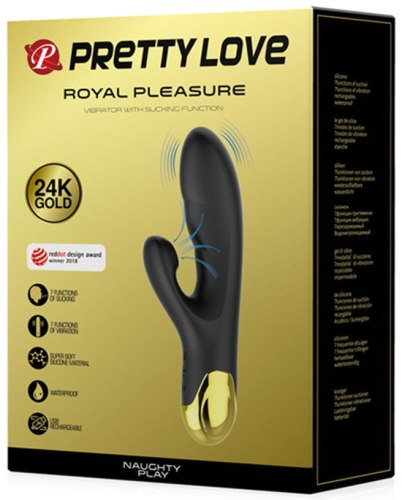 Luxusní vibrátor se sacím stimulátorem klitorisu Royal Pleasure Naughty Play