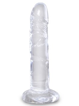 Dildo s přísavkou King Cock Clear 6" – Realistická dilda
