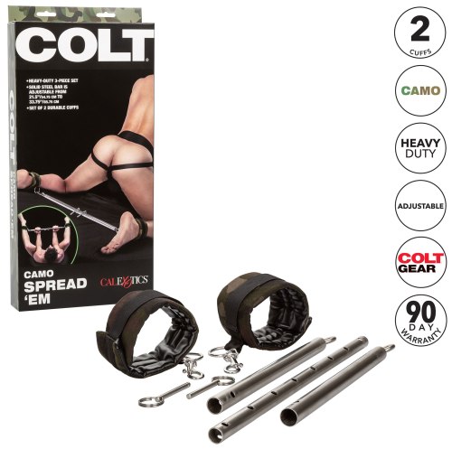 Nastavitelná roztahovací tyč s maskáčovými pouty COLT Camo