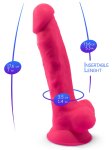 Realistické dildo z paměťového silikonu SILEXD 7" Model 1