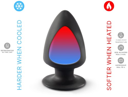 Anální kolík z paměťového silikonu SILEXD M (střední)