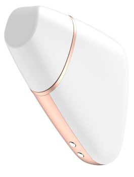 Luxusní nabíjecí stimulátor klitorisu Satisfyer Love Triangle, bílý – ovládaný mobilem – Bezdotyková stimulace klitorisu