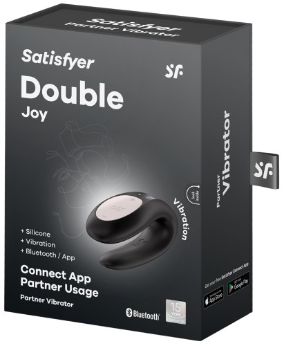 Párový vibrátor Satisfyer Double Joy, černý