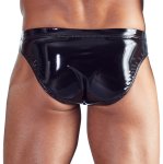 Lakované slipy s odnímatelným poklopcem Black Level