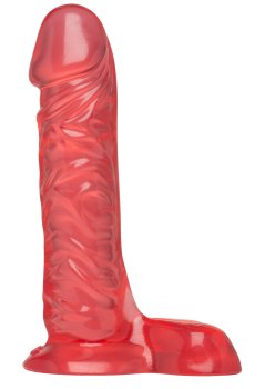 Realistická dilda: Dildo s varlaty Crystal Jellies Ballsy Super Cock 7"