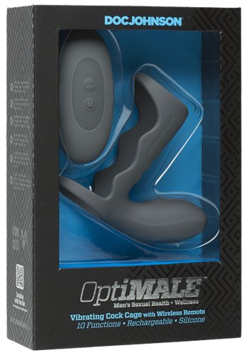 Otevřený vibrační návlek na penis s dálkovým ovladačem OptiMALE