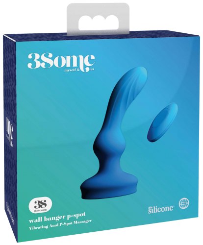 Vibrátor na prostatu s přísavkou a ovladačem 3Some Wall Banger P-Spot